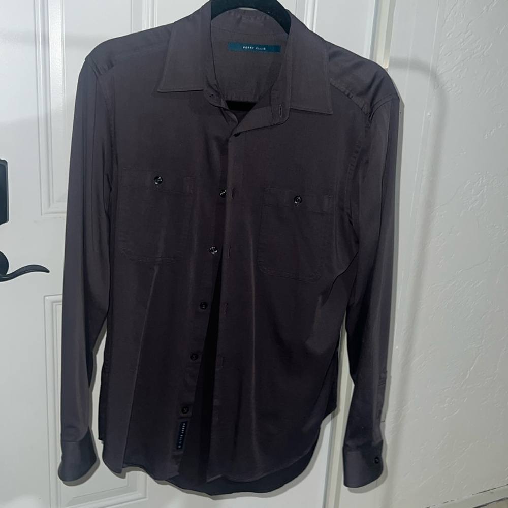 Perry Ellis Slim Fit SZ S Shirt EUC